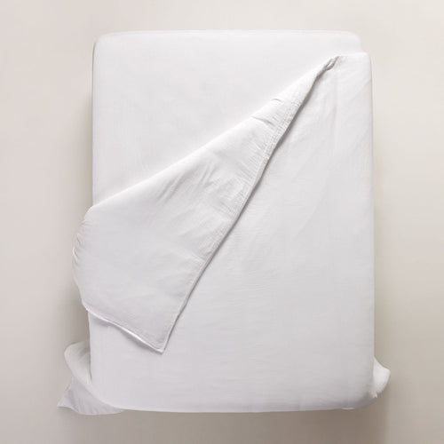 Madura Dekbedovertrek Lou katoen wit 240x220 cm