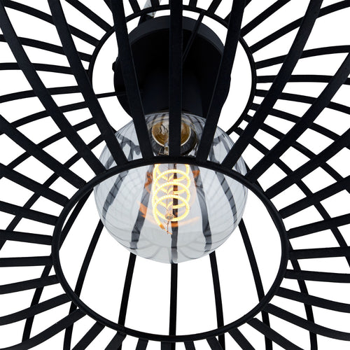 Lighto | Design plafondlamp zwart 39cm Ø | Julia - vtwonen shop