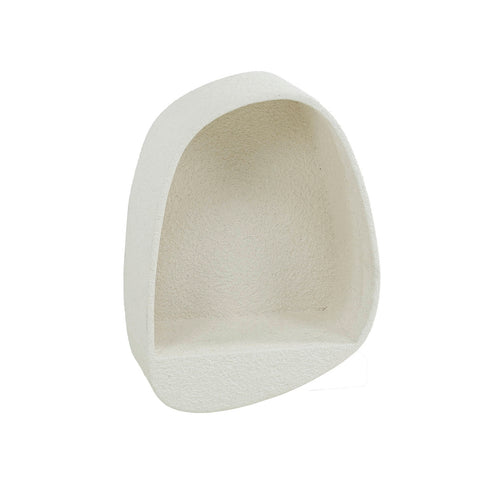 Giga Meubel Wandschap Stone Druppel - Wit Marmer - 34x21x46cm - vtwonen shop