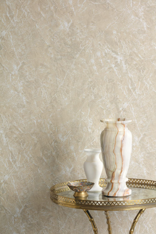 Masureel behang marmer zand beige - 53 cm x 10.05 m - 632325