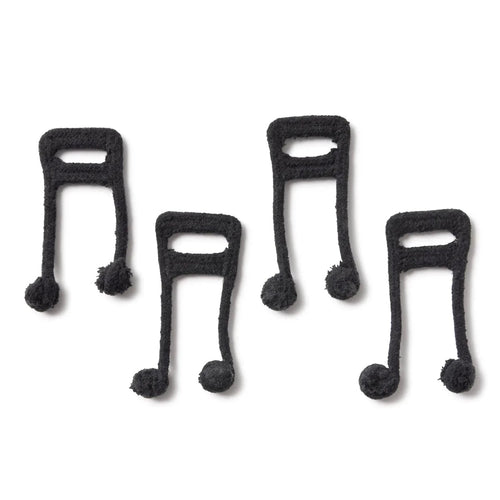 Lorena Canals Kindervloerkleed wasbaar vloerkleed Musical Notes Natural Black