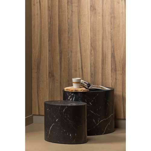 WOOOD bijzettafel Quint - MDF - Zwart - 40x48x33 - vtwonen shop