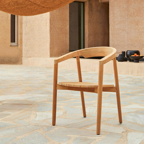 Tikamoon Tuinstoel van massief teakhout - Naturel - vtwonen shop