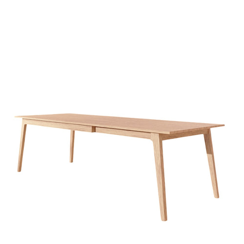 Tikamoon Uitschuifbare tafel van massief eikenhout 6-12 personen. - Naturel