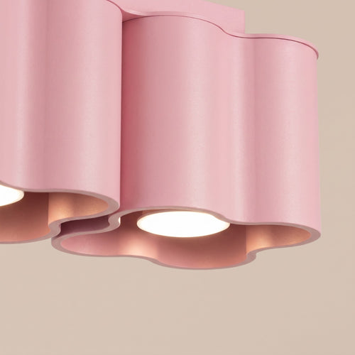 Sollux Lighting Plafondlamp OVIO 2 roze GU10 - 24,5x12x12cm