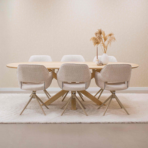 Kick draaistoel Owen - Crème - vtwonen shop