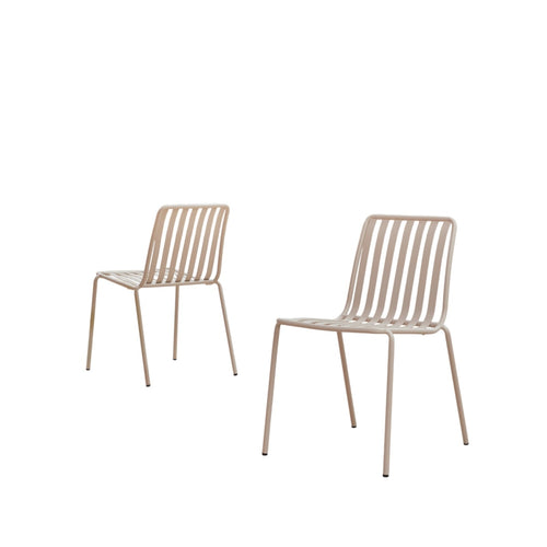 Tikamoon Metalen tuinstoel in crèmekleur - Beige