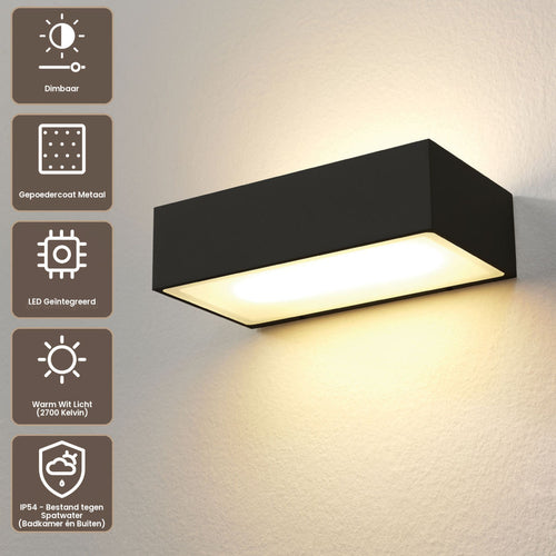 Artdelight Wandlamp Eindhoven 150 - Zwart