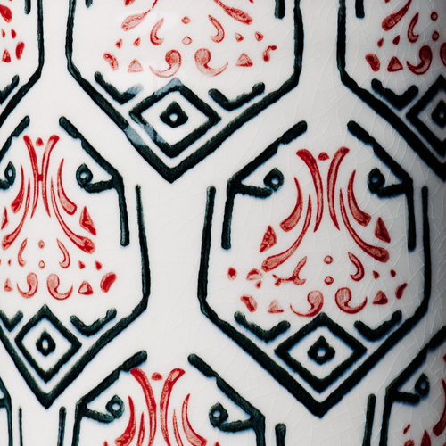 Sia Deco - Amaryllis Kleine Vaas - Wit - Keramiek - H35 - vtwonen shop