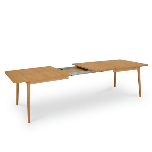 Furnhouse uitschuifbare eettafel Nyborg - Natuurlijk eikenhout - 200/300x100 cm