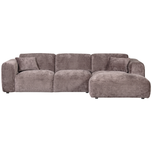 WOOOD chaise longue rechts Cloud - Chenille - Taupe - 80x280x165 cm - vtwonen shop