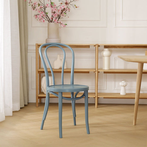 Fameg Vienna Thonet No.14 Houten Bistrostoel Blauw - vtwonen shop