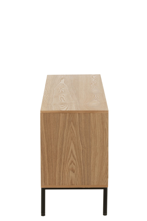 J-Line kast Vierkant - hout/metaal - naturel/zwart - large - vtwonen shop