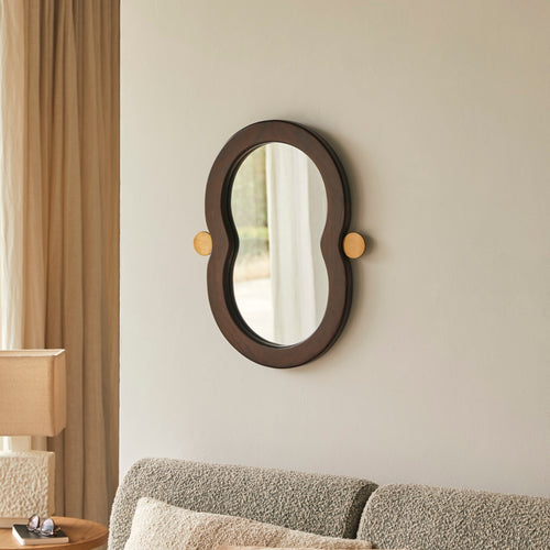 Tikamoon Spiegel in mindi 60 x 40 cm - Bruin - vtwonen shop