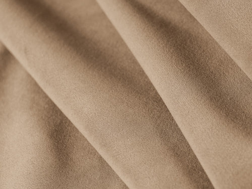 Cosmopolitan Design Converteerbare panoramische bank met opbergdoos Belfast 4-zits, flueel amandelbeige - 149x340x84cm