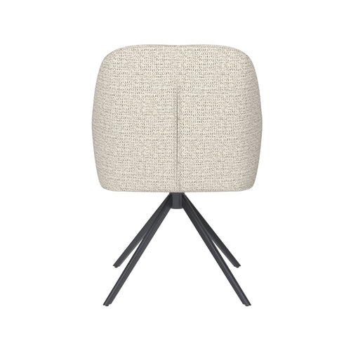 Housecraft Living Otis Eetkamerstoel Draaibaar Metaal Off-White - Beige - vtwonen shop