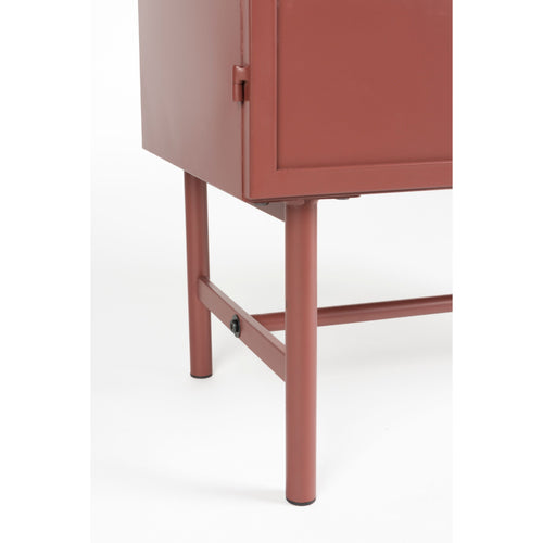 Housecraft Living Davis Kast Metaal Bruin/ Rood - vtwonen shop