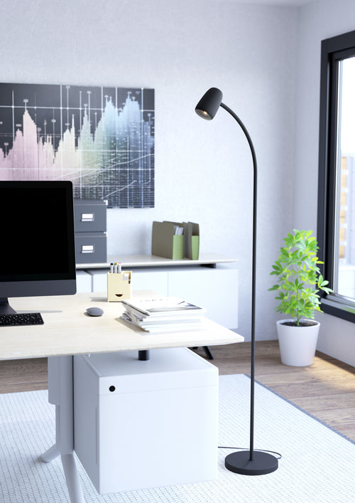 EGLO vloerlamp Carlo - 170 cm - zwart - vtwonen shop