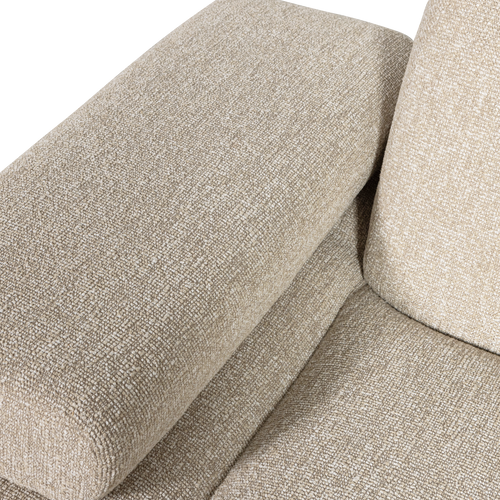 WOOOD 1-zits bank met arm links Mojo - Bouclé - Beige - 74x120x97