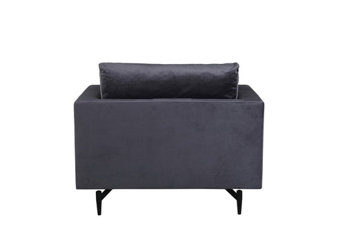BRAM Fauteuil Matis - Grijs Velours - vtwonen shop