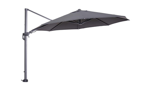 Hawaii parasol - Ø350 cm - carbon black - donker grijs - vtwonen shop