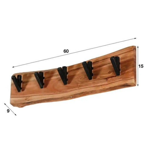 Ylumen Kapstok Edge - B 60 cm H 15 cm - naturel
