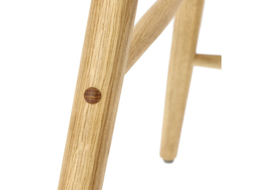 Villa Collection Bodo houten barkruk naturel - 64 cm