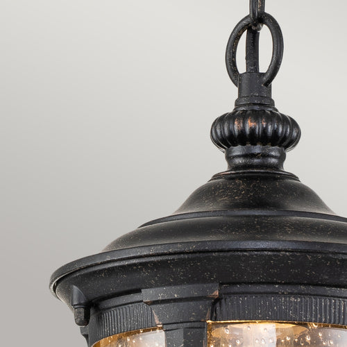 Elstead Cleveland Hanglamp voor buiten Verweerd brons, IP44