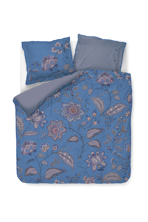 Pip Studio Dekbedovertrek Mumbai Night - 240 x 200/220 cm - Blauw