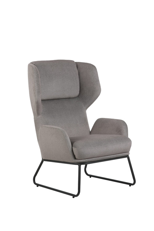 FurniLux Fauteuil Jay Licht Grijs - Van collectie – Moderne Elegantie en Comfort - kunstleer - 65 x 69 x 110cm - vtwonen shop