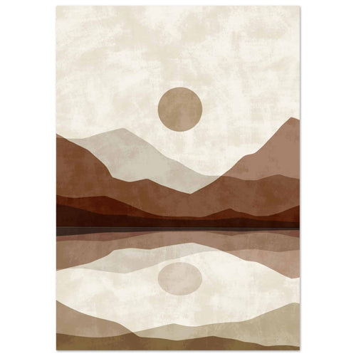 Artfulprints  Boho – Mirror mountain   poster A4 21x29.7 cm - vtwonen shop
