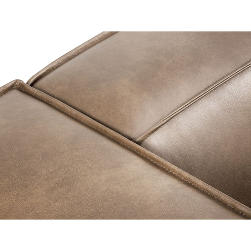 Cosmopolitan Design - Bank Turin 3-zits, echt leer donkerbeige - 100x227x68cm