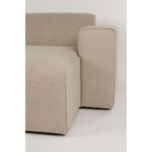 Zuiver Sofa Milka 3-zitsbank Chaise longue Rechts Cappuccino