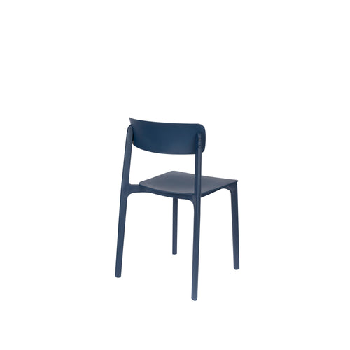 Housecraft Living Clive Tuinstoel/ Eetkamerstoelen Donkerblauw - Set van 4
