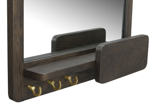 Rowico Home Inverness Houten Wandspiegel met Plank - Donker Eiken - vtwonen shop