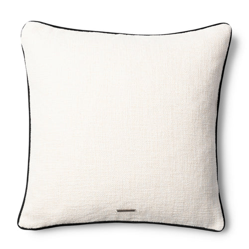 Rivièra Maison Denver Pillow Cover 60x60 - Polyester - Flax / Zwart - vtwonen shop