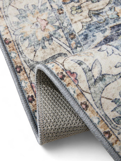 benuta wasbaar vloerkleed George - blauw - 160x230 cm