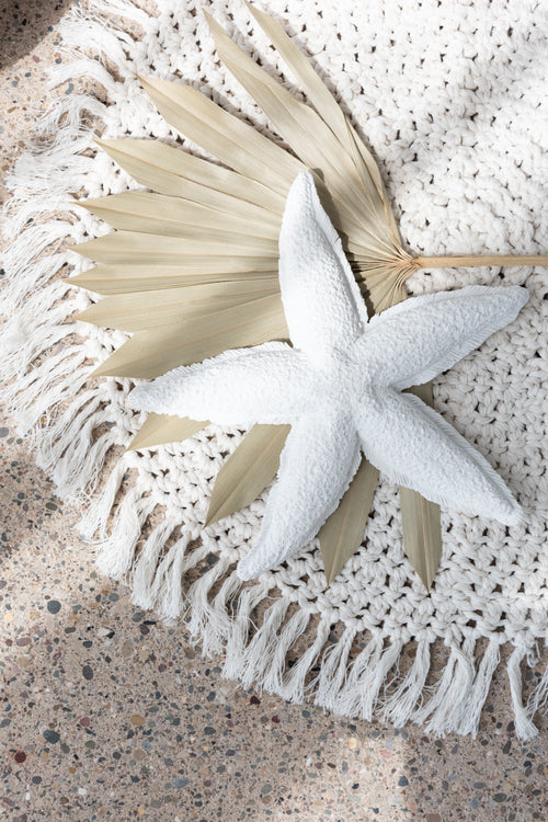 J-Line kaars Zeester - wit - large - 3U - vtwonen shop