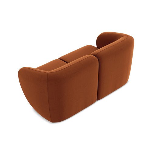 LaMiaSofa Tweezits modulaire bank Cervo - velours - terracotta - 174x94x75