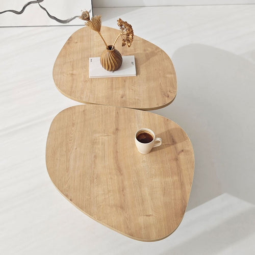 Calicosy - CELESTE Salontafel - Naturel - 125x60x38 cm