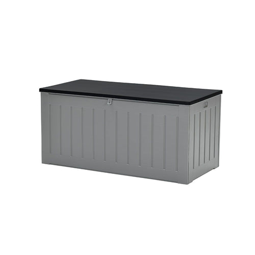 Primo kussenbox - kunststof - 830L - 160x78 cm - donkergrijs - zwart