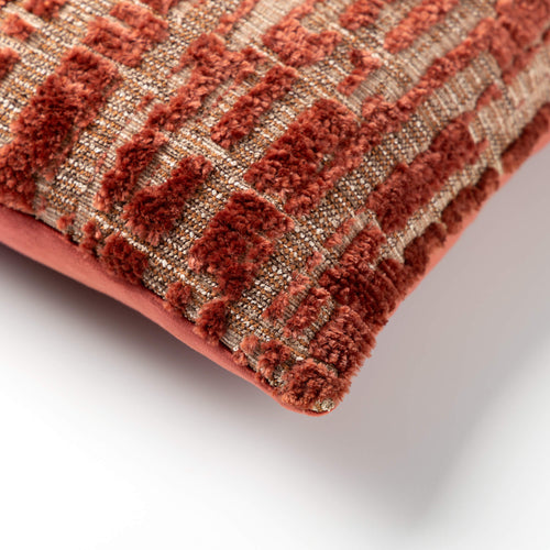 REMUS - kussenhoes 45x45 cm - bouclé - Ketchup - rood