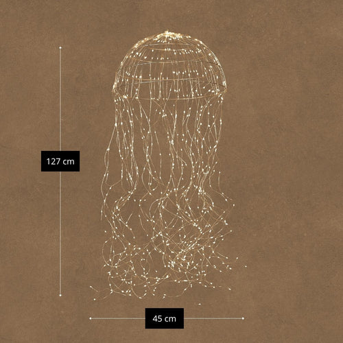 Luca Lighting Kroonluchter Kwal - Sfeervolle Hanglamp met 720 Warmwitte LED's - IP44 Geschikt voor Binnen en Buiten - Inclusief Adapter en Timer -