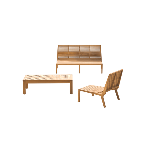 Tikamoon Loungeset in teakhout Teo 3 personen - Naturel - vtwonen shop