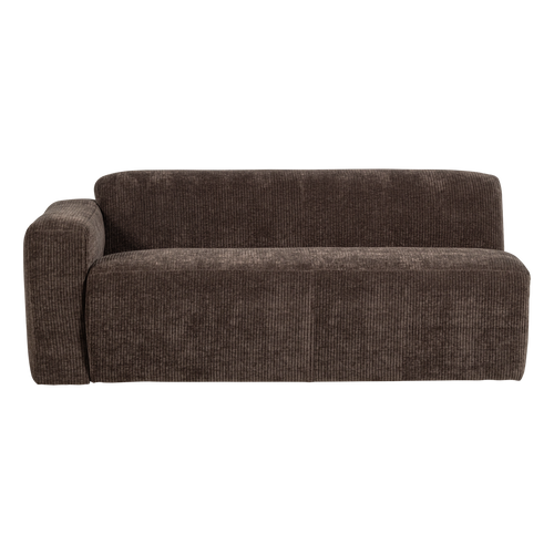 WOOOD 2-zits bank arm links Mojo Base - Rib - Bruin - 74x185x97