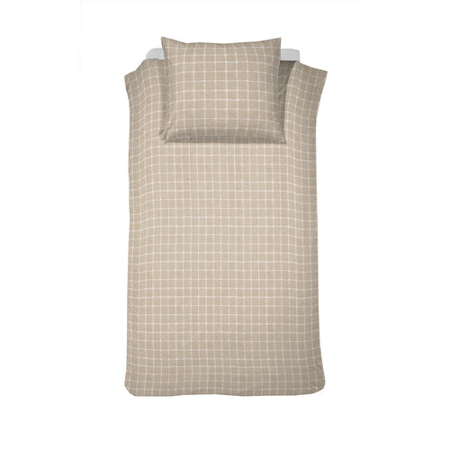 Cinderella - Dekbedovertrek Carre Flanel - 140x220 cm - Naturel