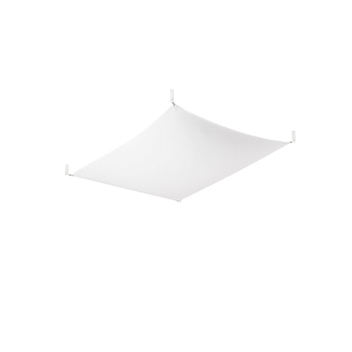 Sollux Lighting Plafondlamp LUNA 1 wit - 105x80x15cm
