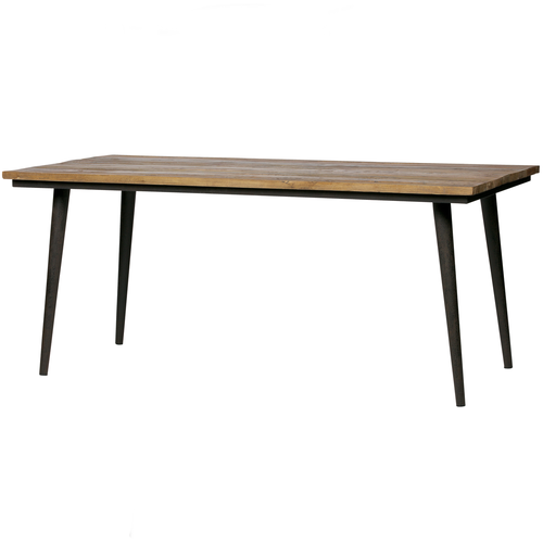 BePureHome tafel Guild - Hout/Metaal - Naturel/Zwart - 77x180x90 - vtwonen shop