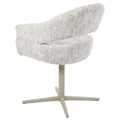 DÉJA Living Eetkamerstoel Milou - Greige - Draaibaar - Set van 2 - vtwonen shop