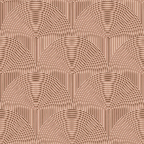 ESTAhome behang 3D-motief terracotta roze - 50 x 900 cm - 131104 - vtwonen shop